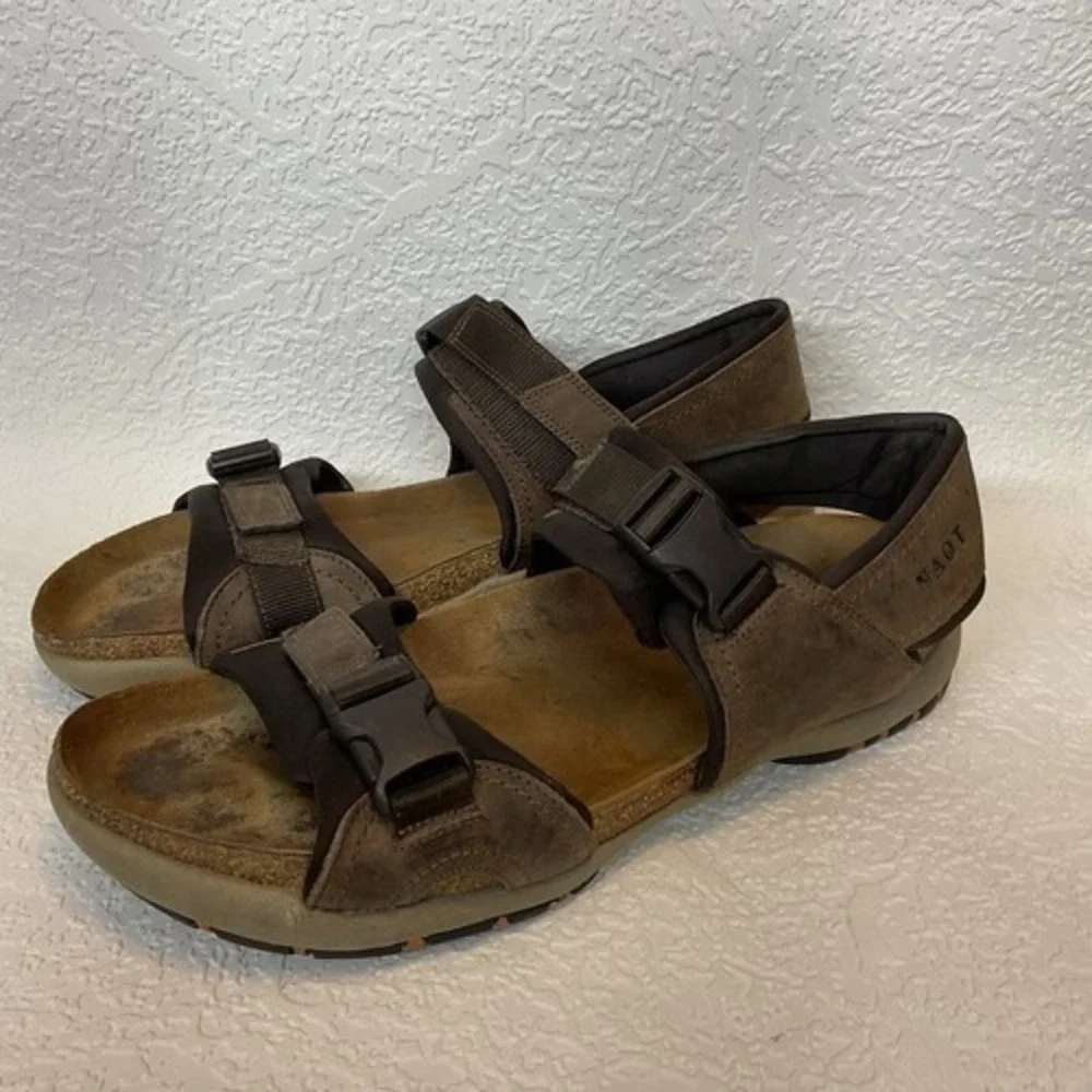 Naot Lappland Brown Slingback Strap Comfort Shoe‎ Gorpcore Sandals Men 10 Israel